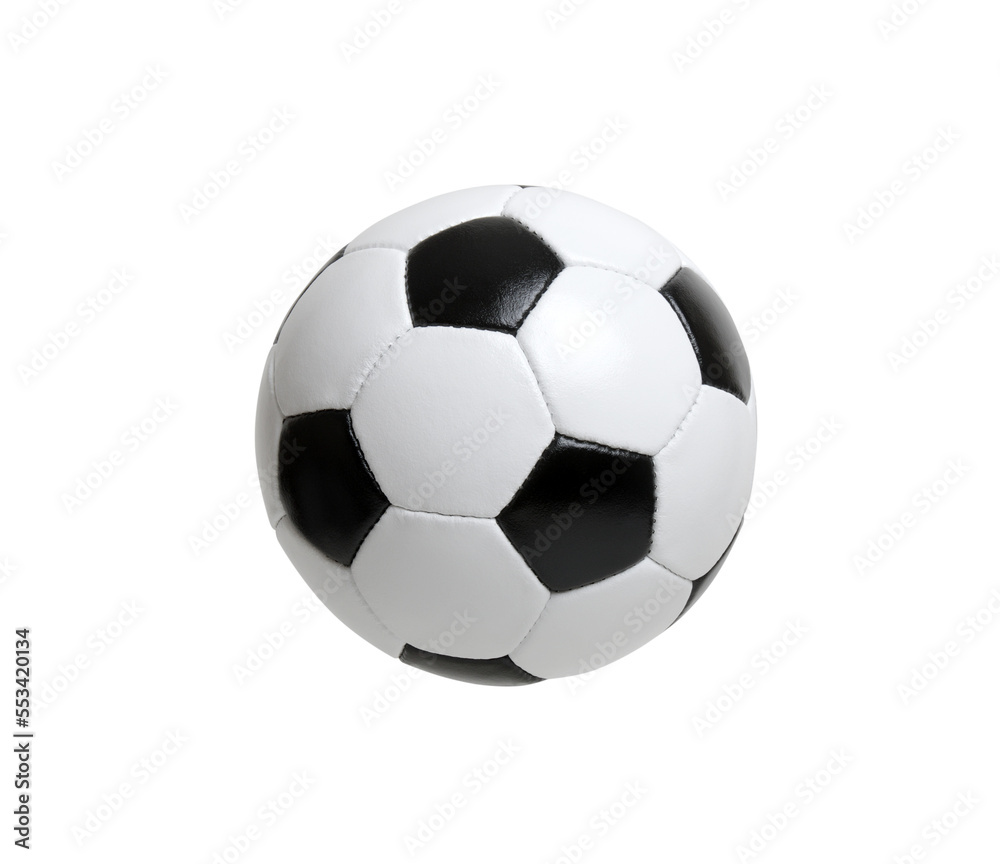 Soccer ball on white