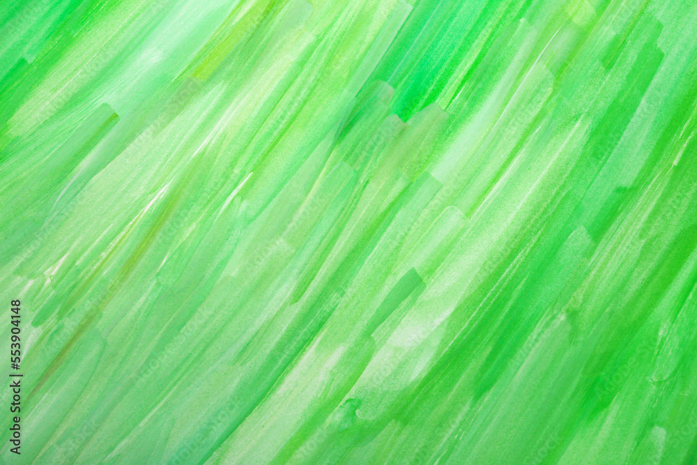 Green paint strokes as background