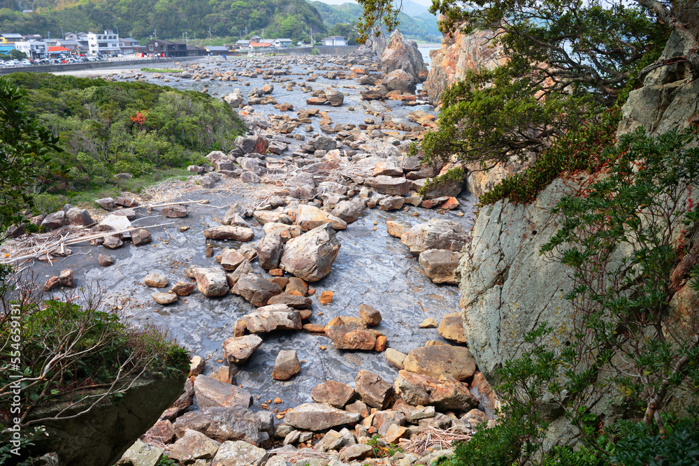 Kushimoto, Wakayama Prefecture, Japan at Hashi-gui-iwa Rocks