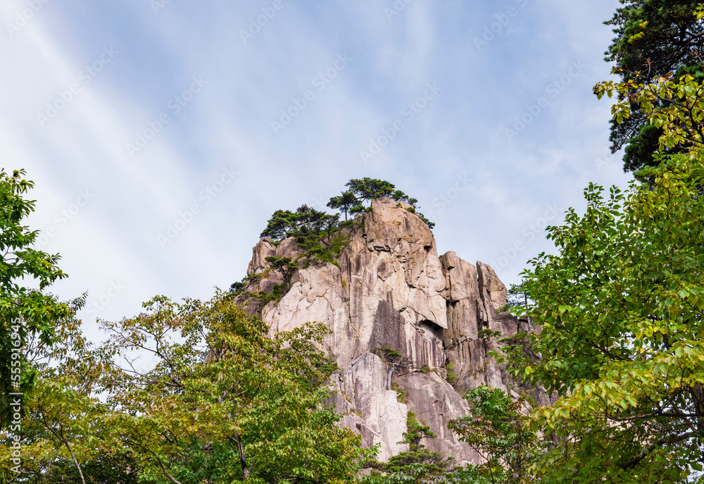 Natural scenery of Huangshan Scenic Area in Anhui Province