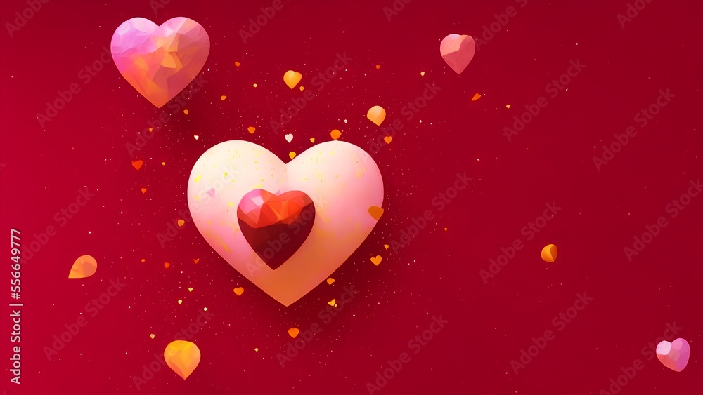 Valentines Day gift background, shopping advertising background, advertising template