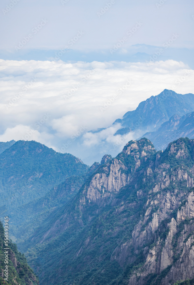 安徽省黄山风景区自然风光