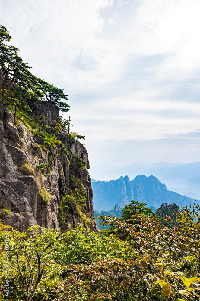 Natural scenery of Huangshan Scenic Area in Anhui Province