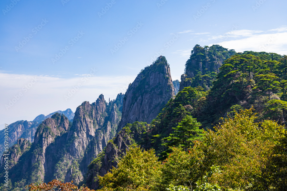 安徽省黄山风景区自然风光