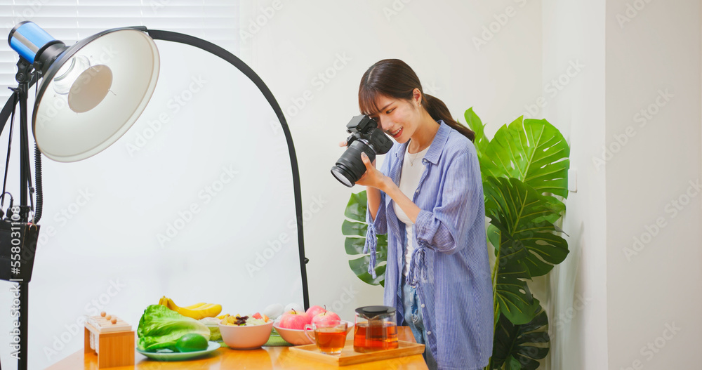 Photographer taking picture