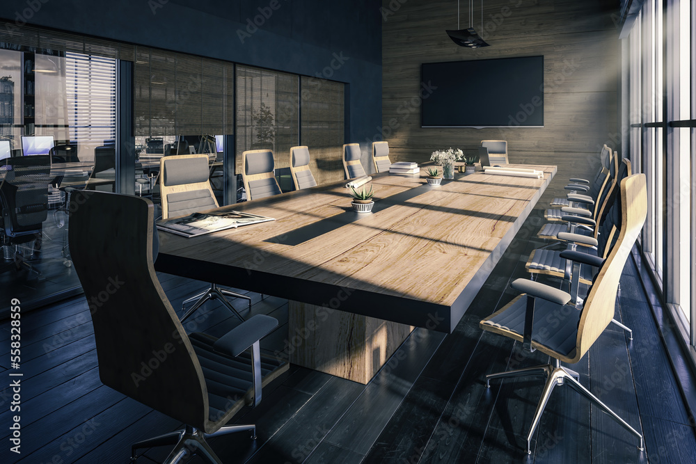 Meeting Room Interior in Design - 3D Visualization