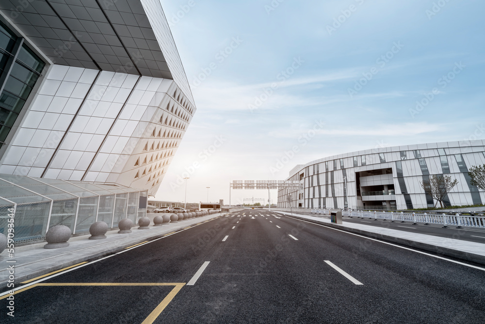 现代城市建筑与道路