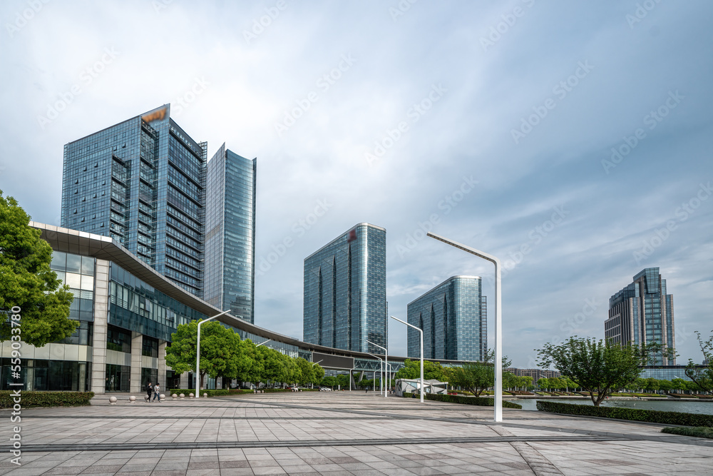 Modern Urban Architectural Landscape of Suzhou, China