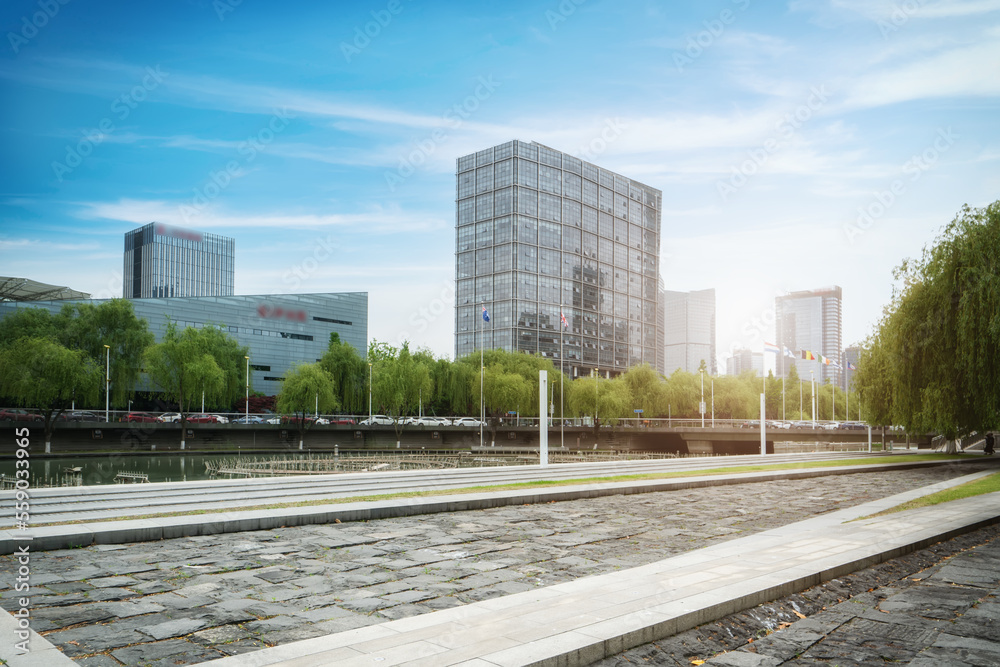 Modern Urban Architectural Landscape of Suzhou, China