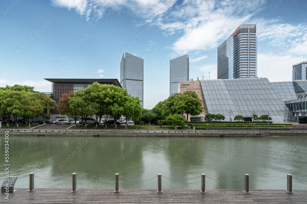 中国苏州现代城市建筑景观