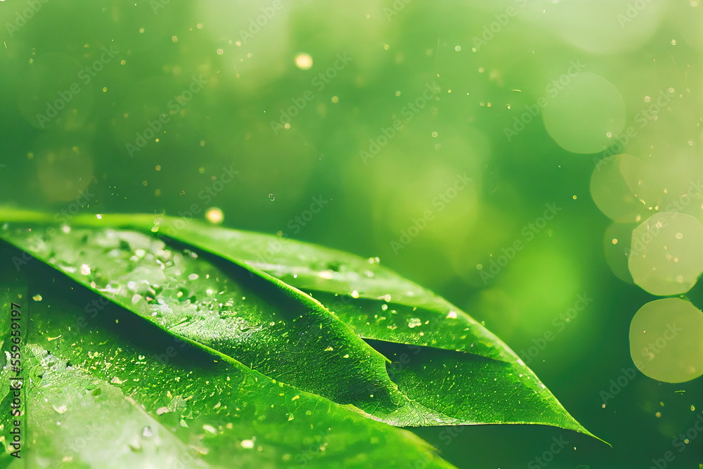 Green leaf background close up view. Nature foliage abstract of leave texture for showing concept of