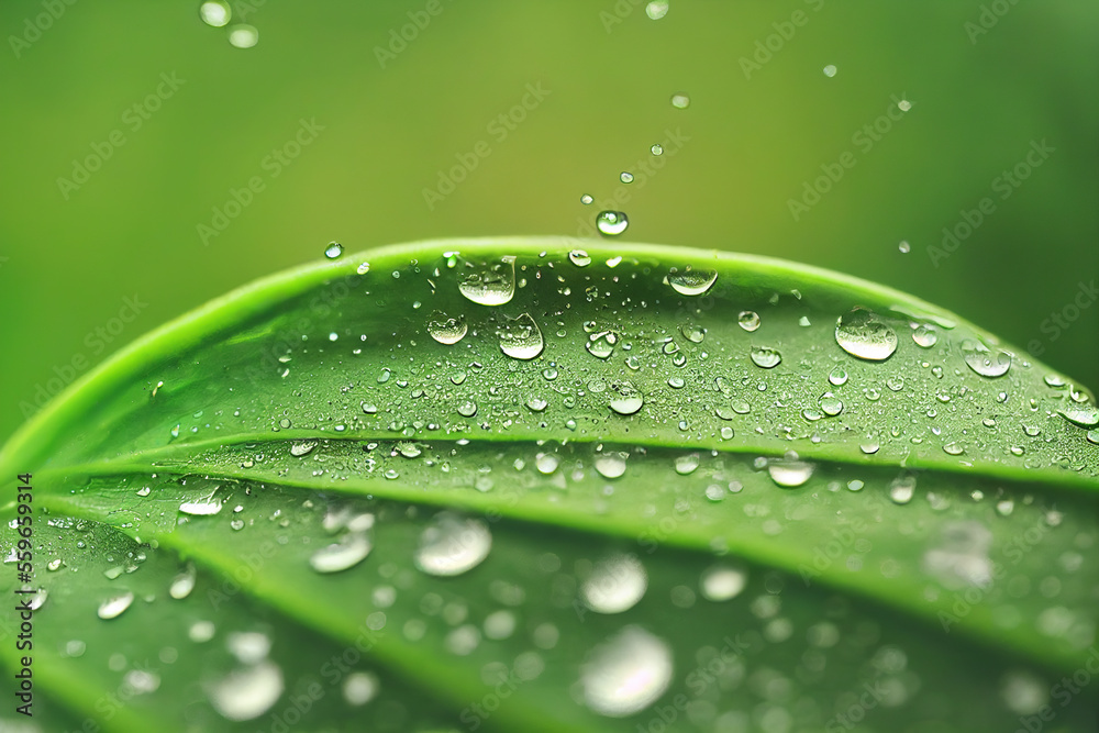 Green leaf background close up view. Nature foliage abstract of leave texture for showing concept of