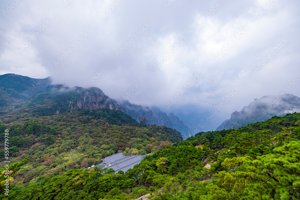 安徽省黄山风景区自然风光