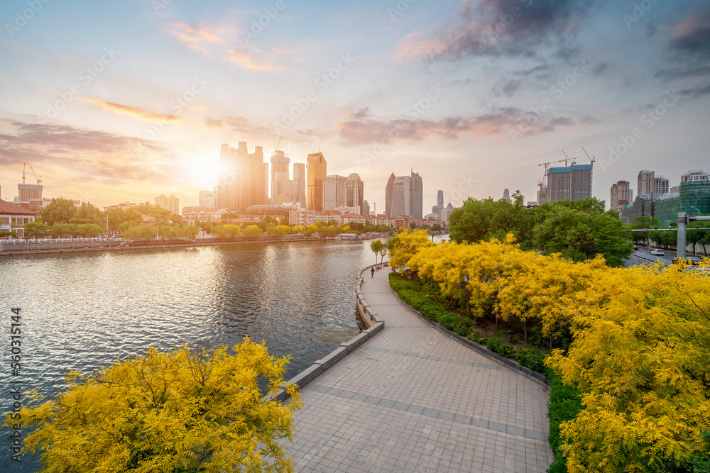 Outdoor China Tianjin City Scenery