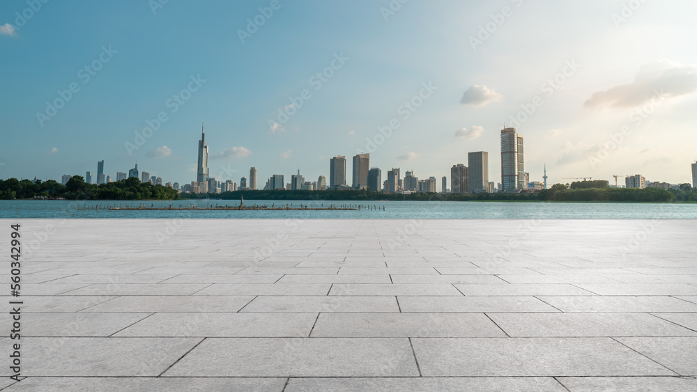 Cityscape by the Xuanwu Lake in Nanjing