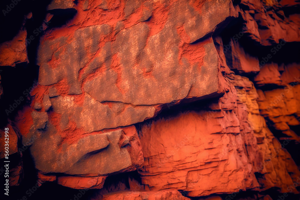 Canyon wall art design