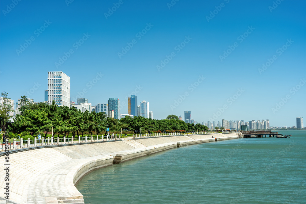 青岛市海岸线街景