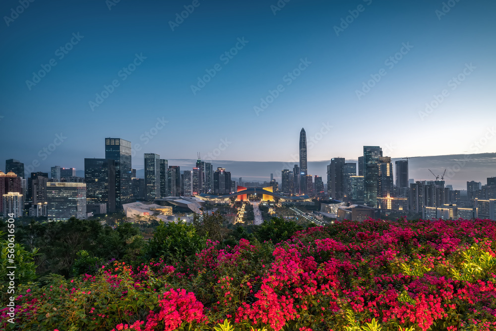 深圳现代大厦街景