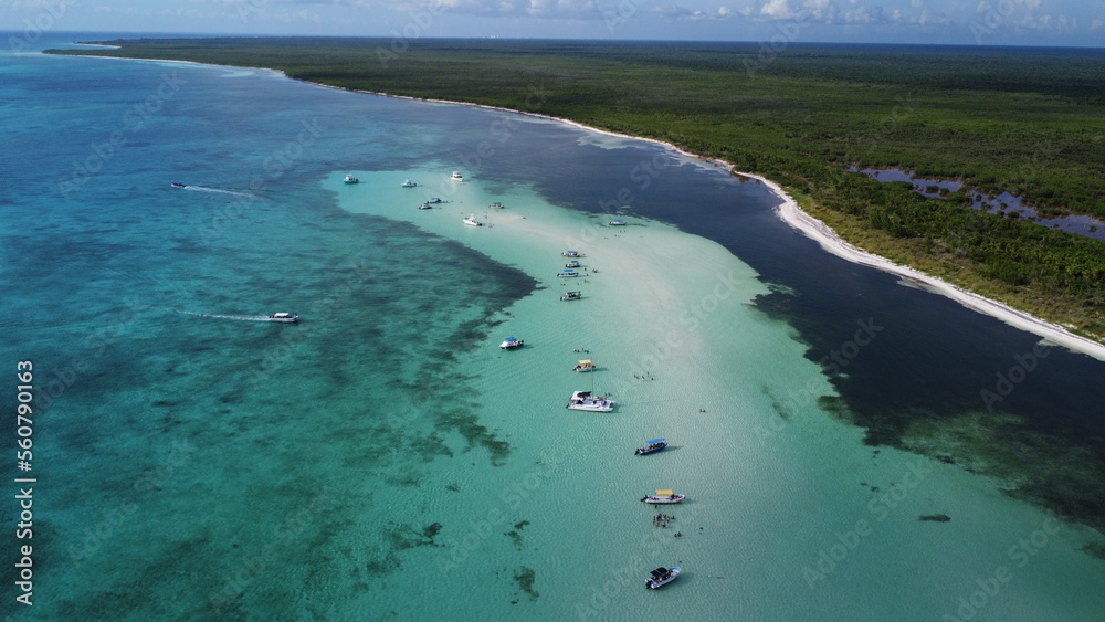 El Cielo Cozumel sandbar which means heaven on earth is one of the most stunning sandbars in the Car