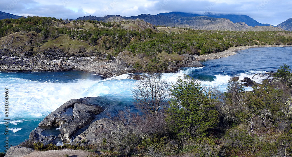 Confluence of the Baker and Neff rivers, Carretera Austral, Chile