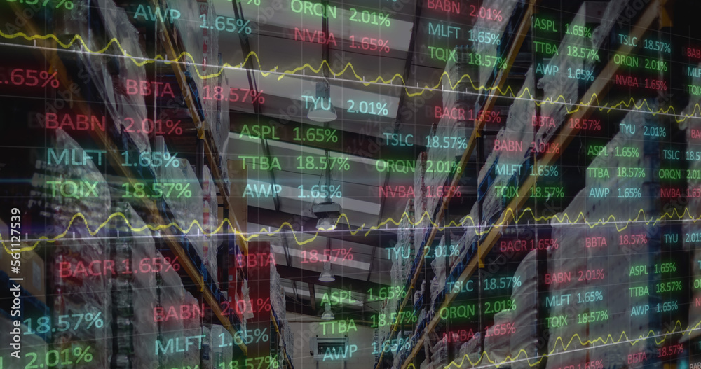 Stock market data processing against warehouse in background