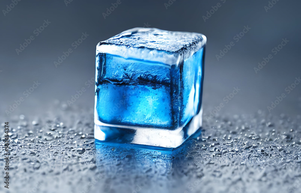 Ice cube. Stack of ice cubes. fresh cool ice cube background.