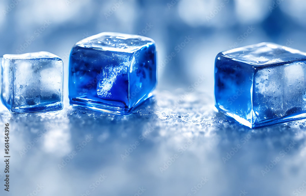 Ice cube. Stack of ice cubes. fresh cool ice cube background.