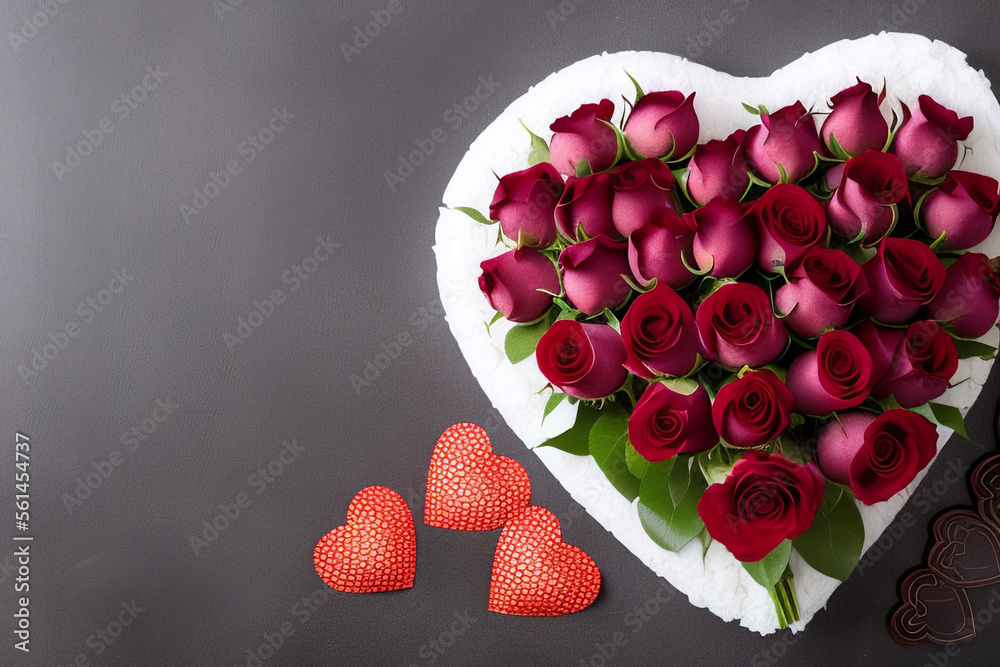 Rose. Rose Background. Rose bouquet. Concept of Valentines day, wedding, new year, christmas and ot