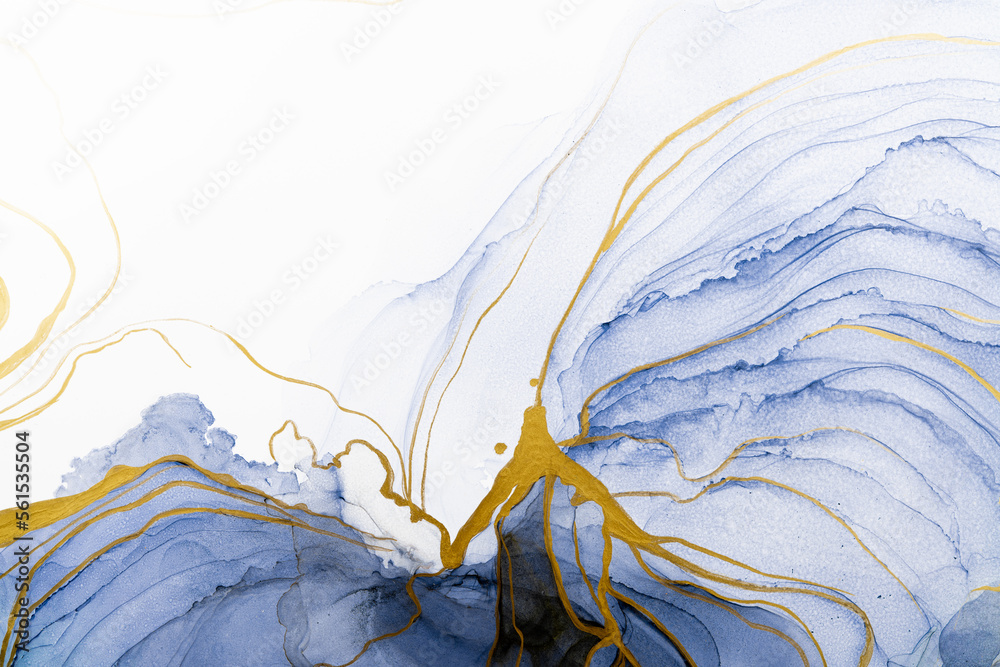 Marble ink abstract art from meticulous original painting abstract background . Painting was painted