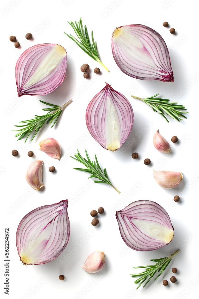 red onions and spices