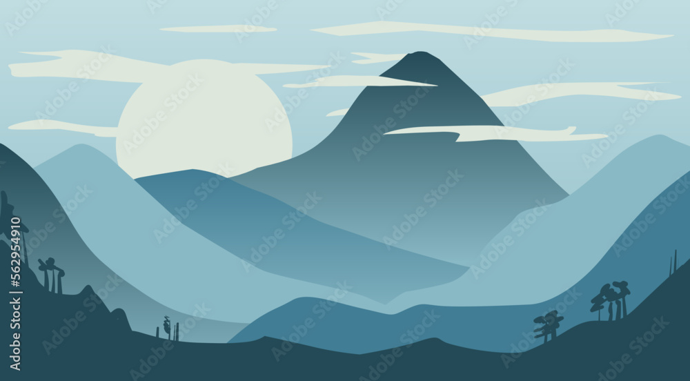 mountains landscape