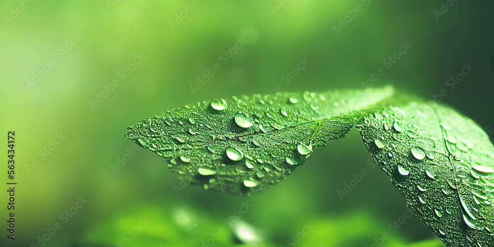 Green leaf background close up view. Nature foliage abstract of leave texture for showing concept of