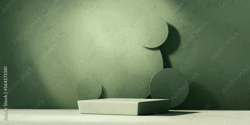 3D rendering abstract platform podium product presentation background