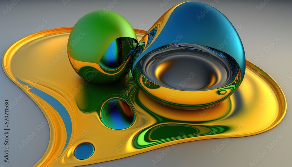  a computer generated image of a liquid filled with liquid and a liquid filled with liquid in the mi