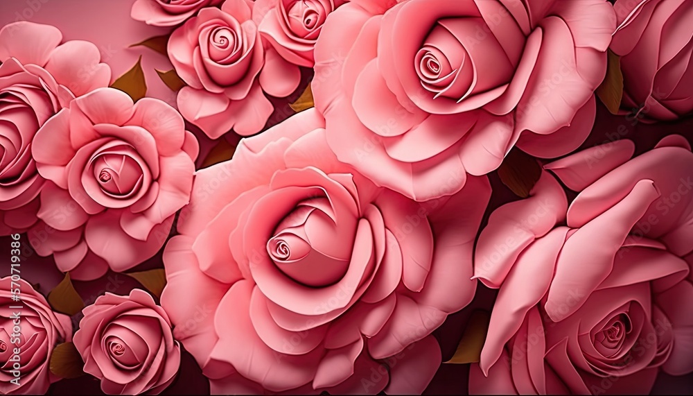  a bunch of pink roses on a pink background with a checkered border and a pink background with a che