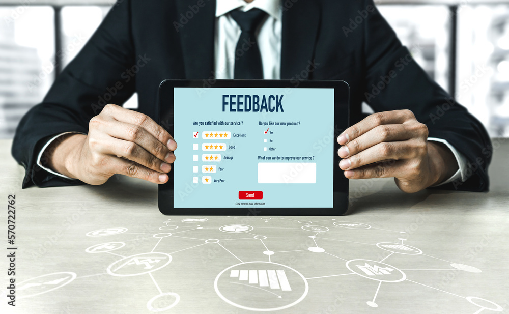 Customer feedback and review analysis by modish computer software for corporate business