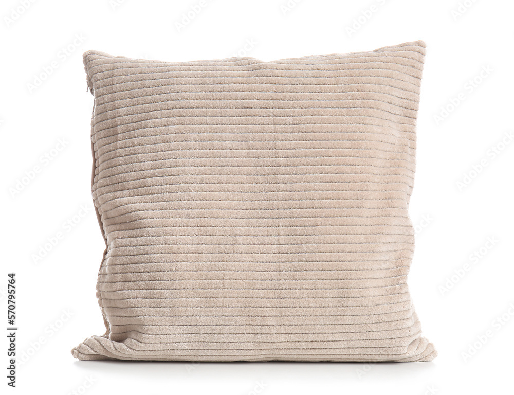 Soft pillow isolated on white background