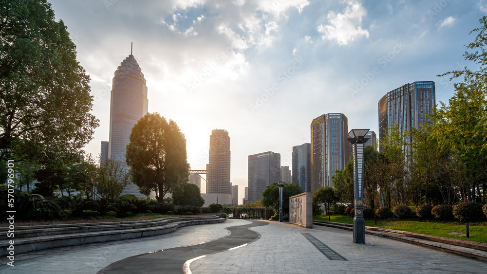 Modern Building, Central Business District, Shaoxing Diyang Lake