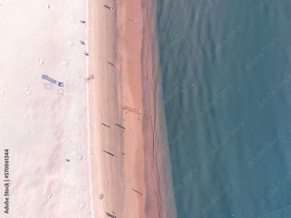 Aerial coastline beach marine seascape scenic area