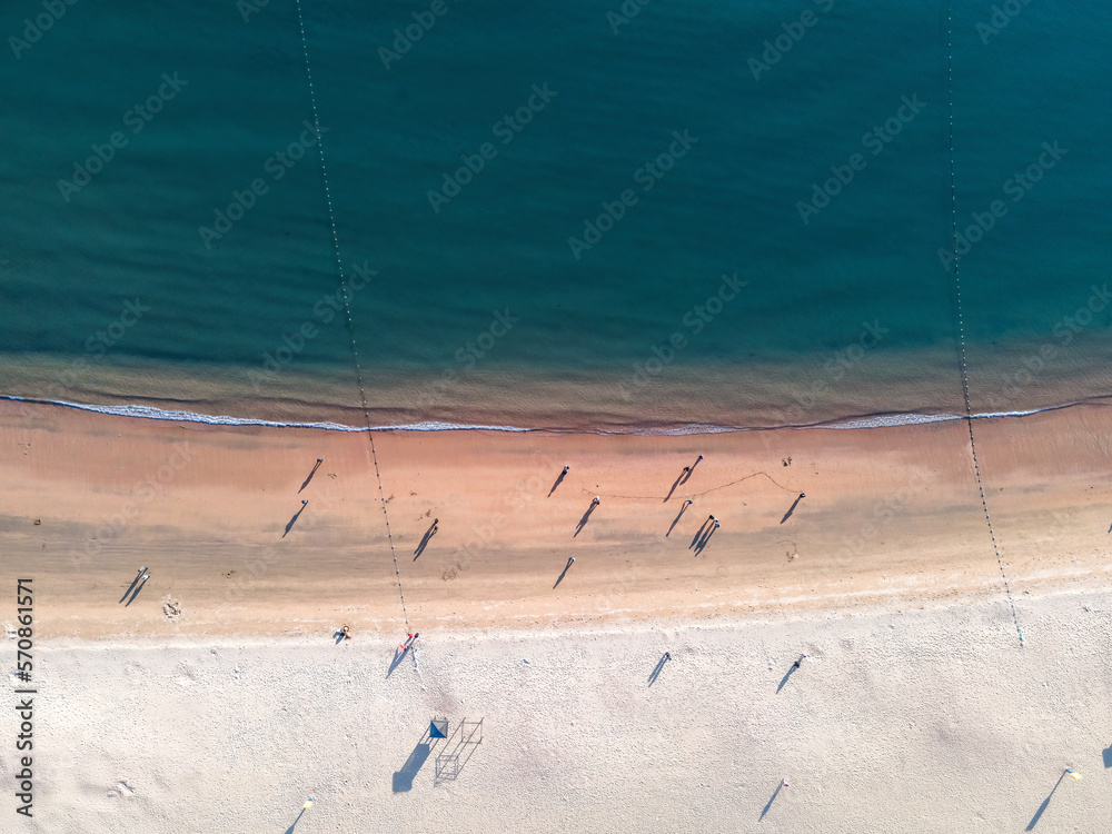 Aerial coastline beach marine seascape scenic area