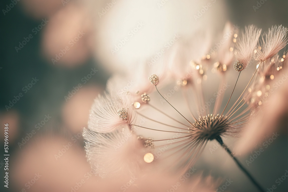 Abstract macrophotography of flower close up view . Soft pastel pink abstract background . Sublime G