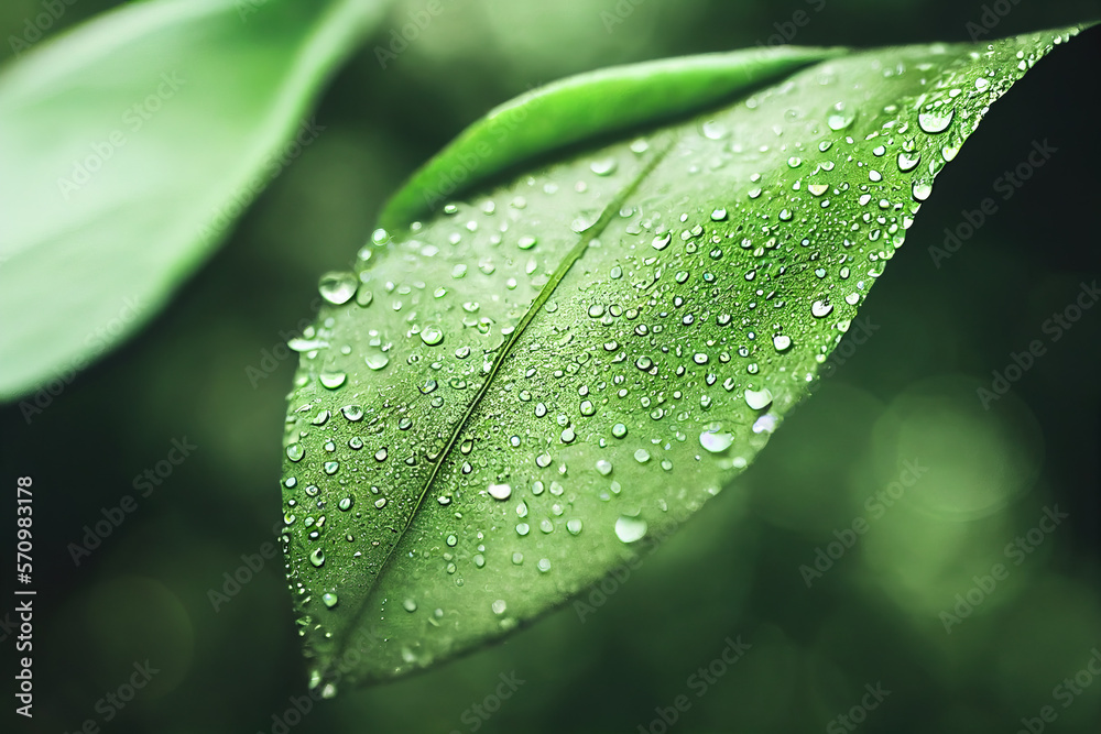 Green leaf background close up view. Nature foliage abstract of leave texture for showing concept of