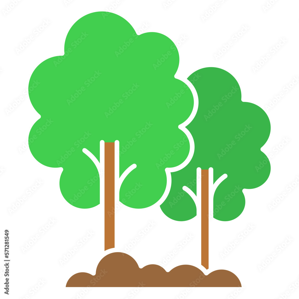 trees icon illustration