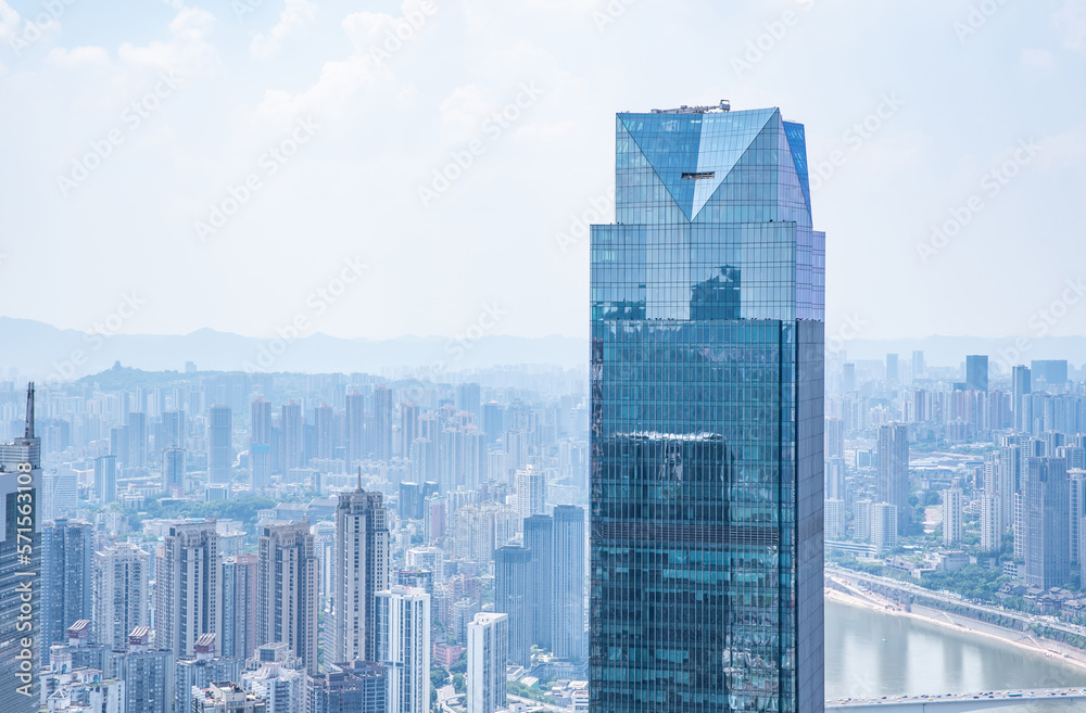 China Chongqing Liberation Monument CBD Architecture Scenery