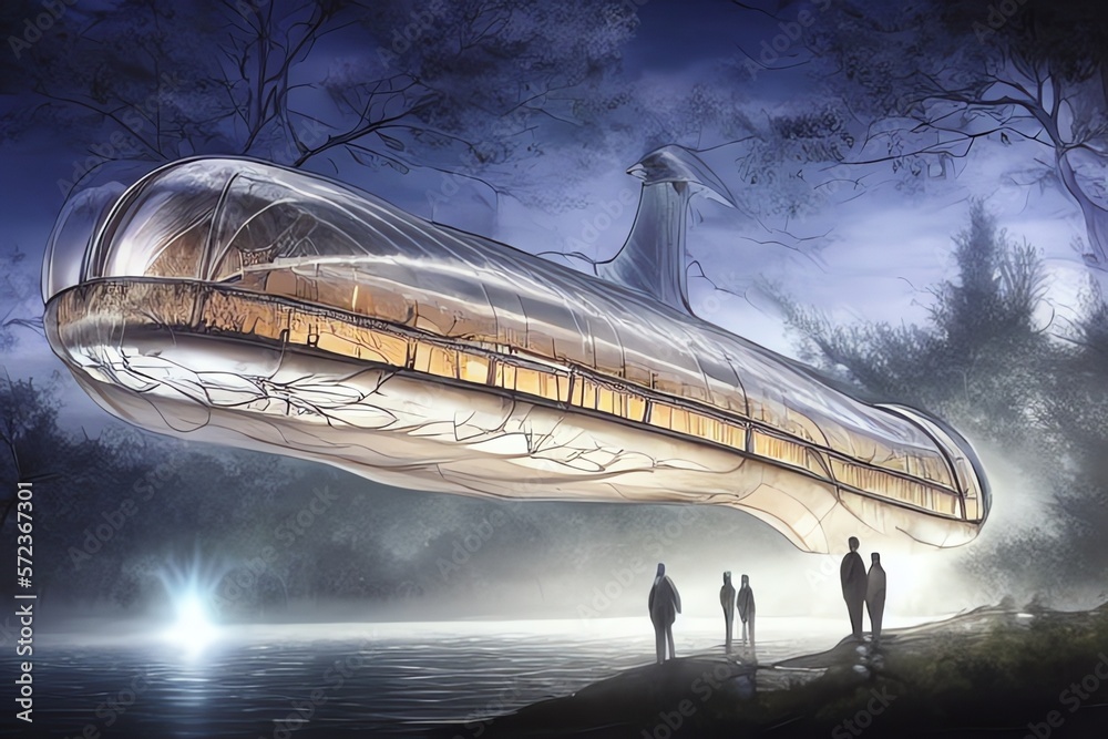  Transparent airship