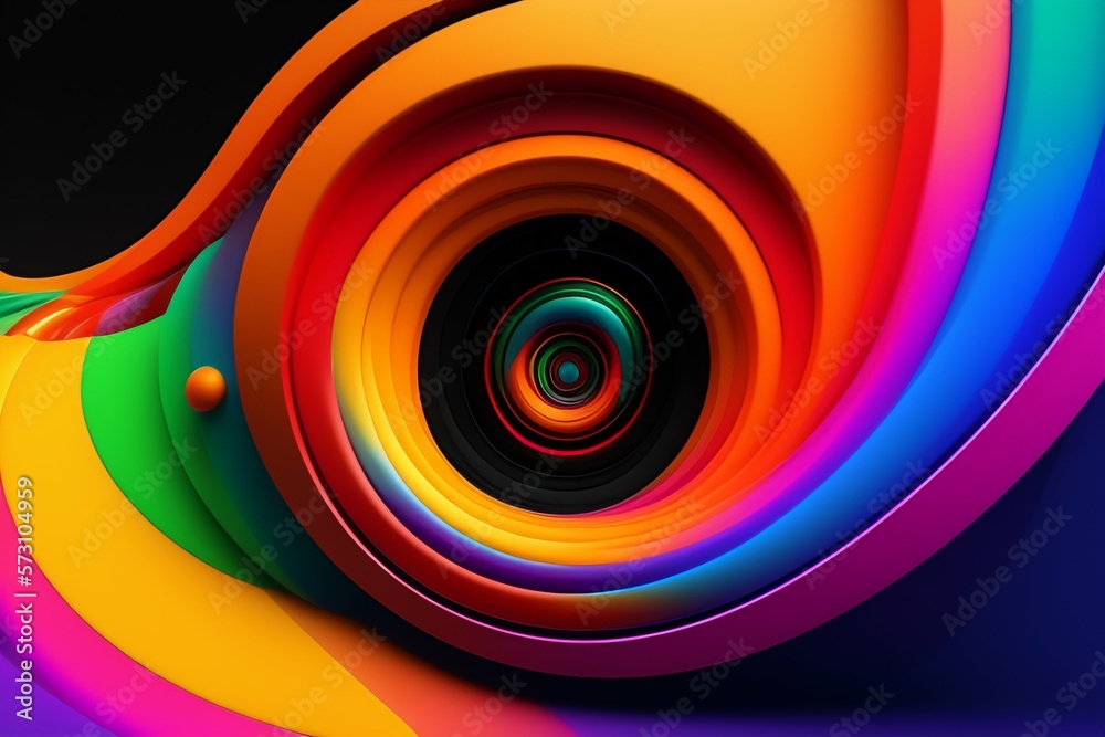 abstract colorful swirl