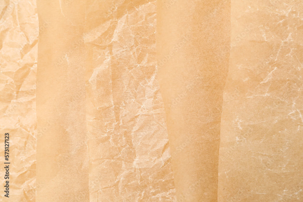 Sheets of baking paper as background, closeup