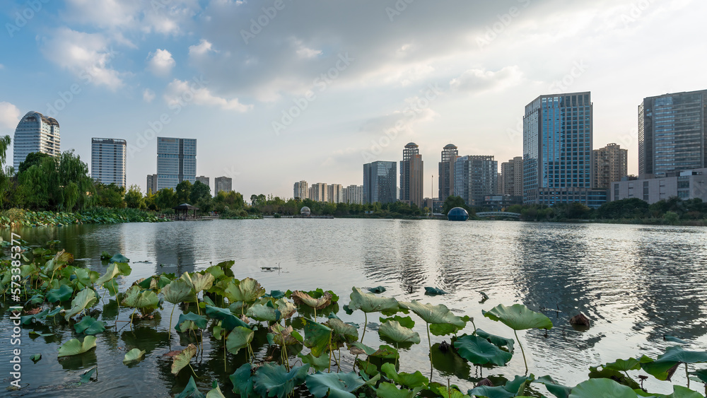 Modern Building, Central Business District, Shaoxing Diyang Lake