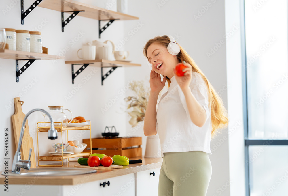 woman is preparing proper meal