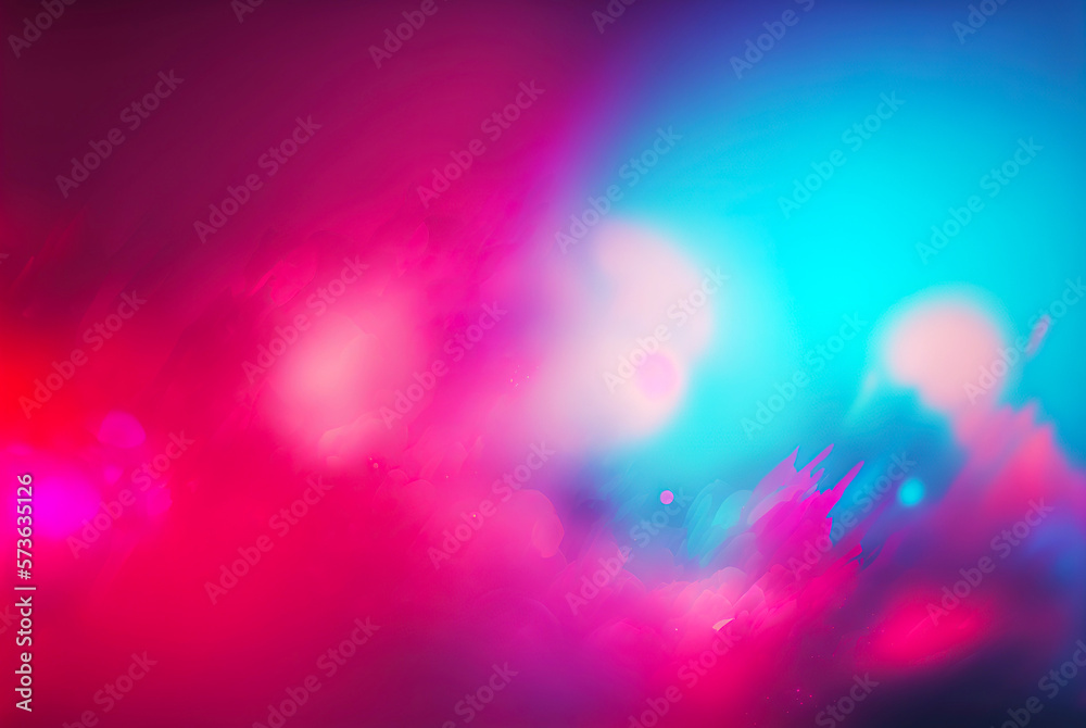 Abstract fluid color background. Layered paint swirls and twists. Blue and viva magenta wallpaper. G